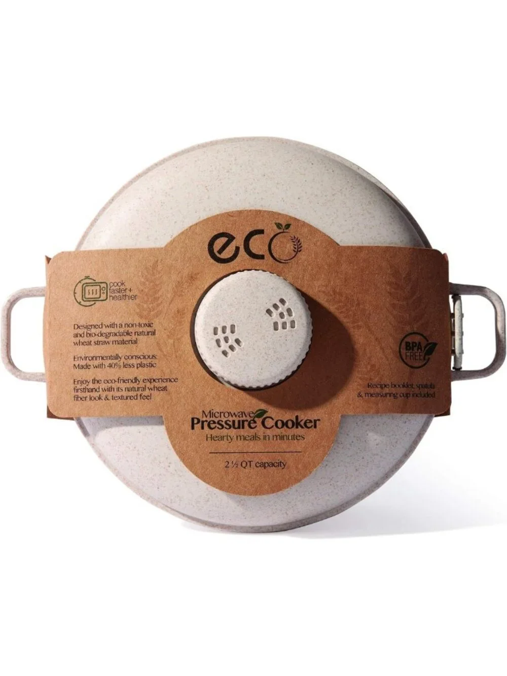 Eco-Friendly Microwave Pressure Cooker - Fast & Easy Cookware for Rice, Chicken
